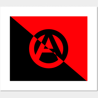 Anarchy Circle-A on Anarcho-Syndicalism Color Inverted Posters and Art